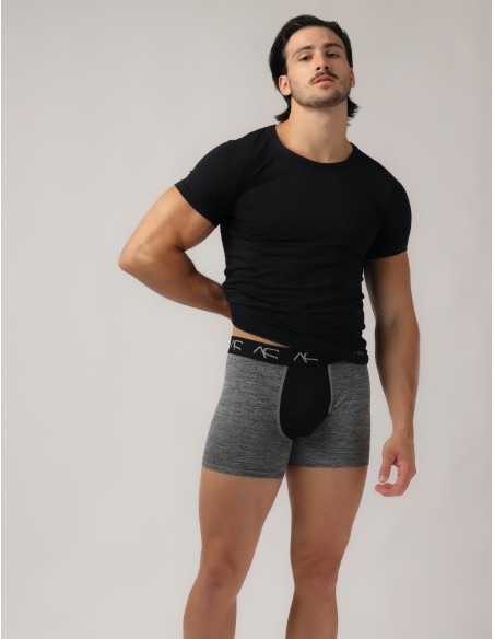 Adam Smith - Mesh Combo Μπόξερ - Μαύρο