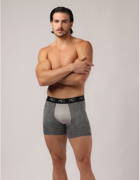 Adam Smith - Mesh Combo Μπόξερ - Γκρι