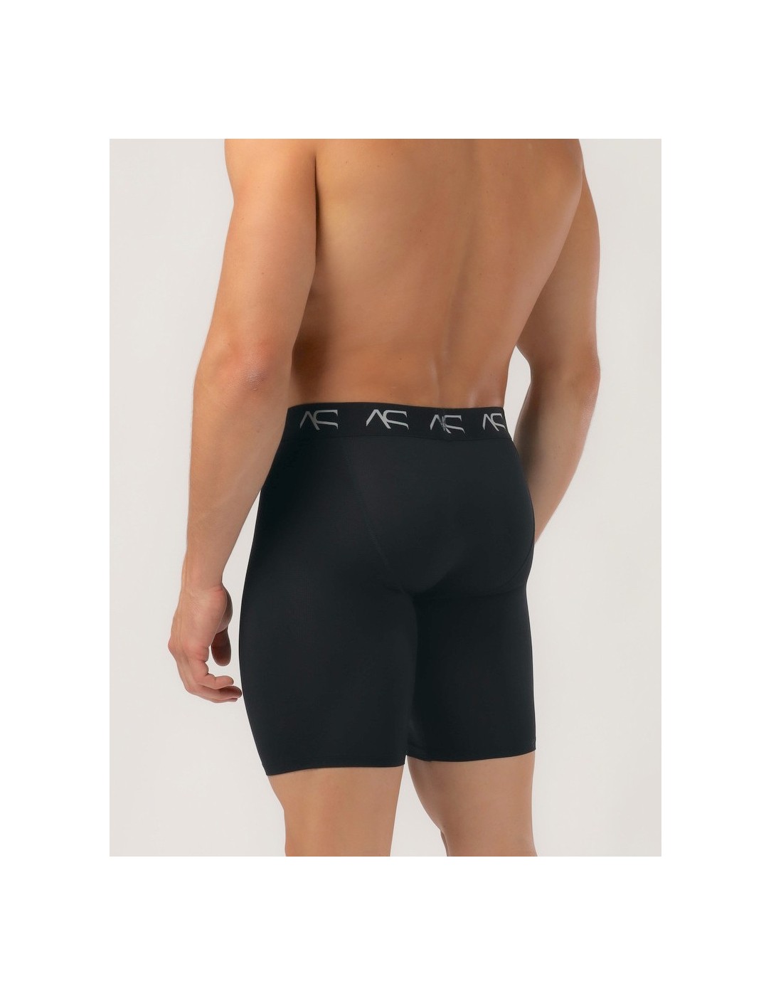 Adam Smith - Mesh Long Μπόξερ - Μαύρο