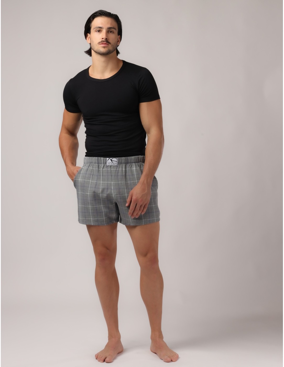 Adam Smith - Relax Shorts With Pocket - Plaid