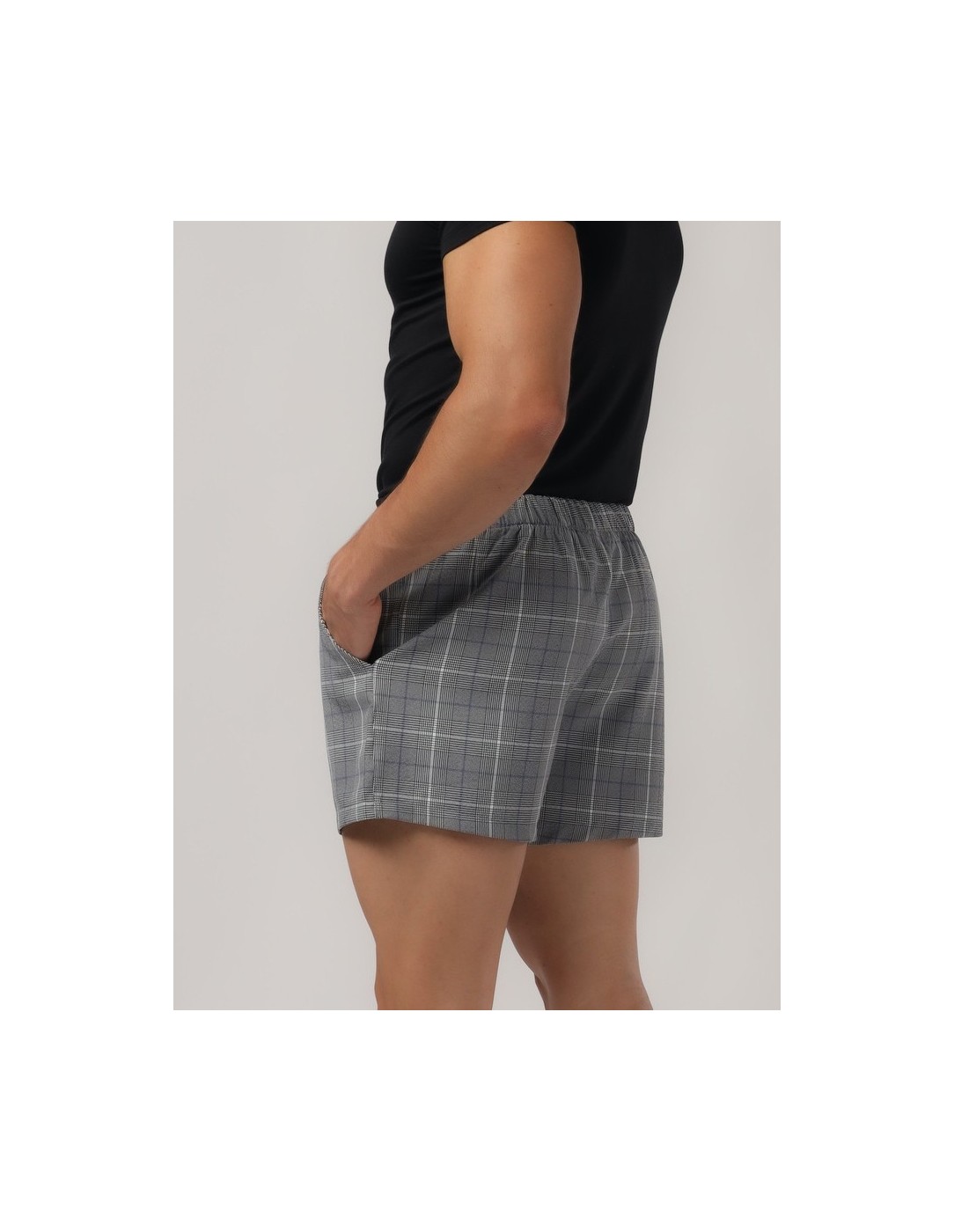 Adam Smith - Relax Shorts With Pocket - Plaid