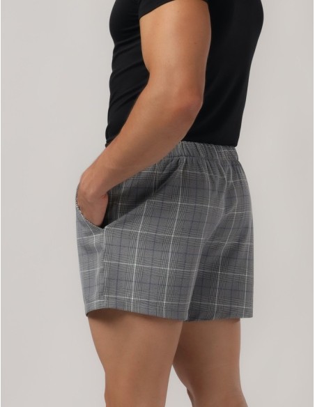 Adam Smith - Relax Shorts With Pocket - Plaid