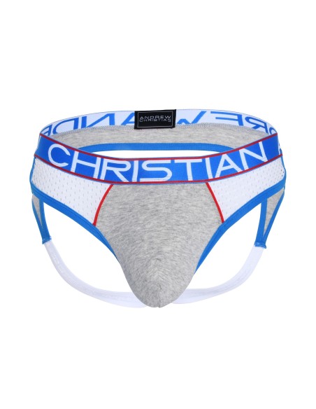 Andrew Christian - Almost Naked Retro Mesh Jock - Γκρι