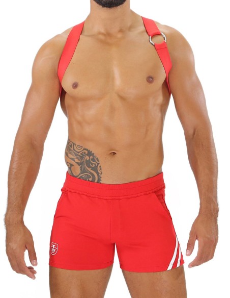 TOF Paris - Party Boy Elastic Harness - Κόκκινο