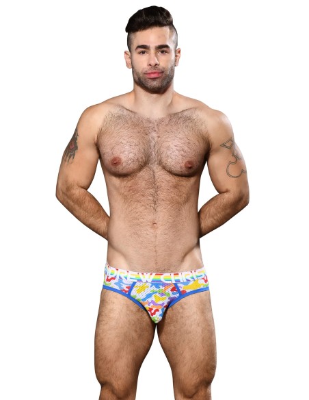 Andrew Christian - Pride Camouflage Mesh Σλιπ w/ Almost Naked