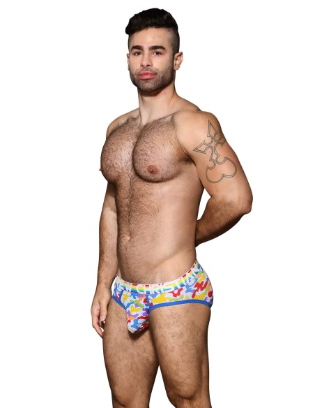 Andrew Christian - Pride Camouflage Mesh Σλιπ w/ Almost Naked