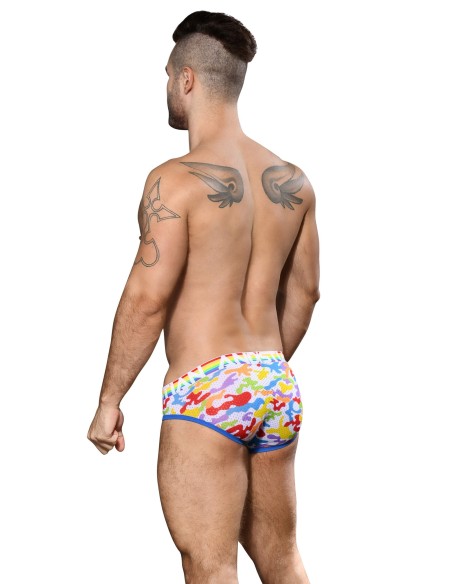 Andrew Christian - Pride Camouflage Mesh Σλιπ w/ Almost Naked