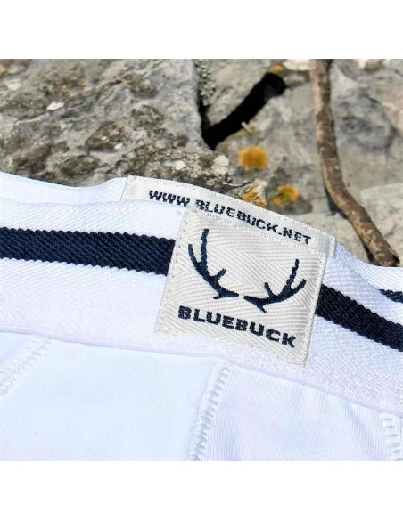 Bluebuck - Μποξεράκι Άσπρο με μπλε ρίγες
