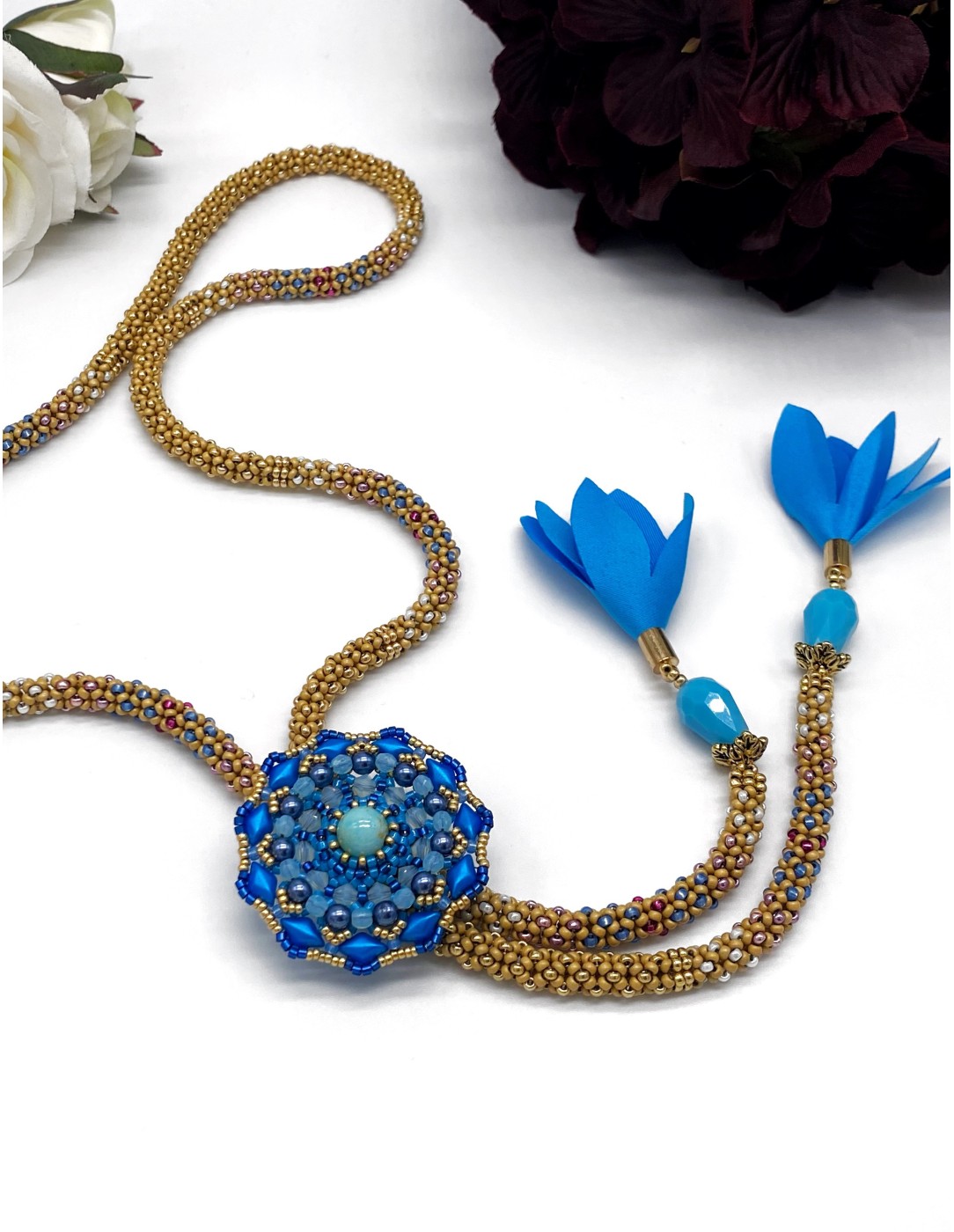 Zosimi Beads - Lakshmi and Chittorgarh - Lariat κρεμαστό