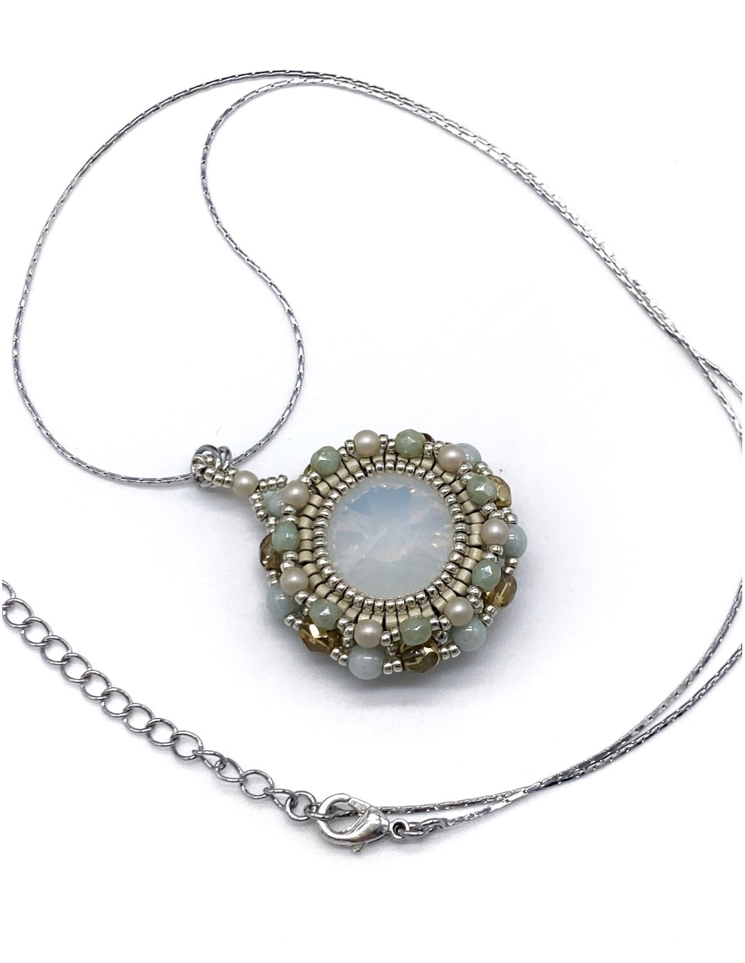 Zosimi Beads - Marian Κρεμαστό - Λευκό Οπάλιο