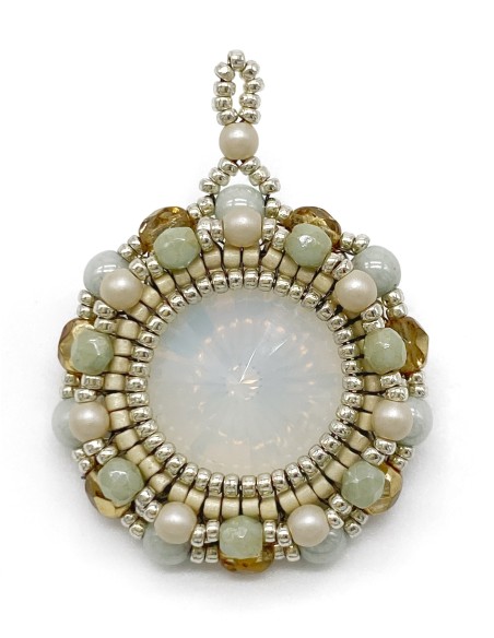 Zosimi Beads - Marian Necklace - White Opal