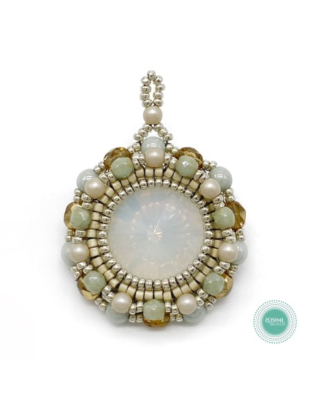 Zosimi Beads - Marian Necklace - White Opal
