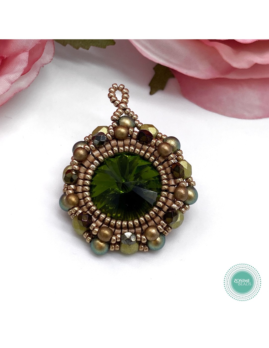 Zosimi Beads - Marian Necklace - Olivine