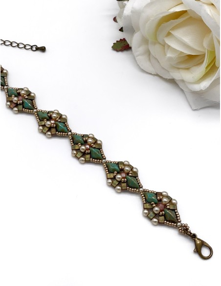 Zosimi Beads - Pralina βραχιόλι - Φυστικί