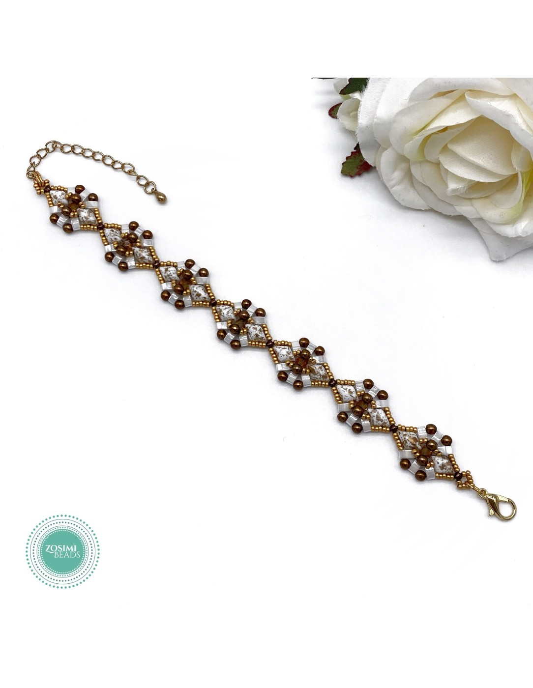 Zosimi Beads - Pralina Βραχιόλι - Μόκα