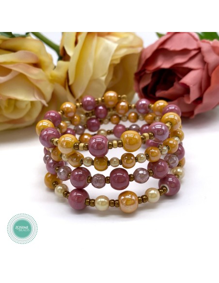 Zosimi Beads - Athena Wrap Bracelet - Autumn Garden