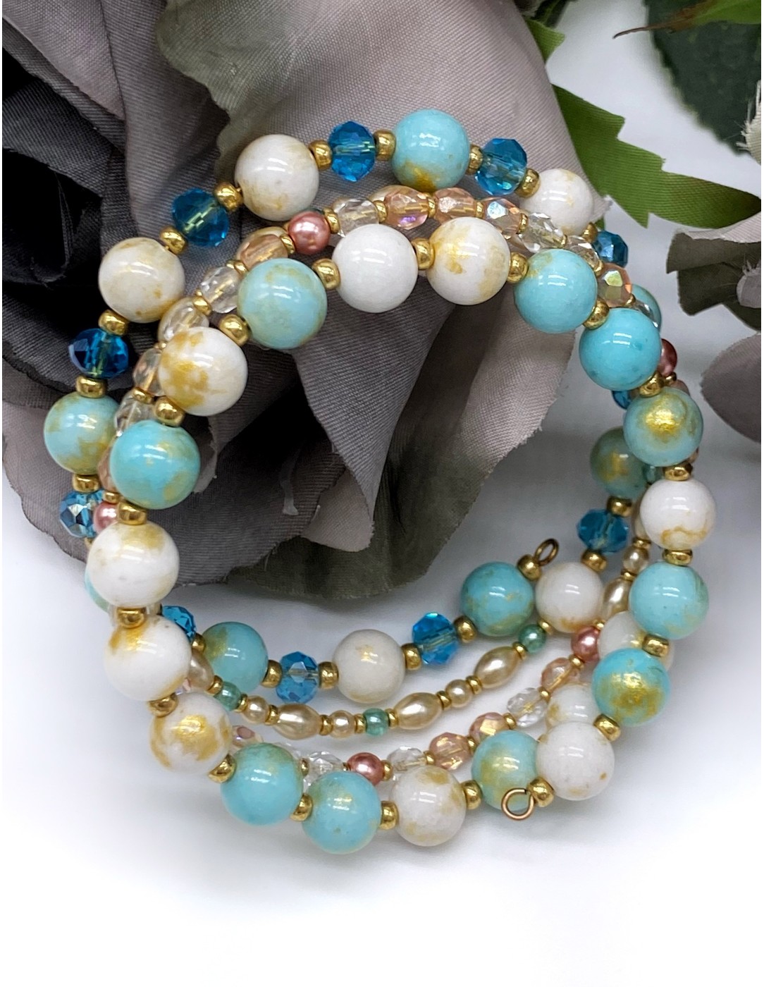 Zosimi Beads - Athena Wrap Βραχιόλι - Ocean...