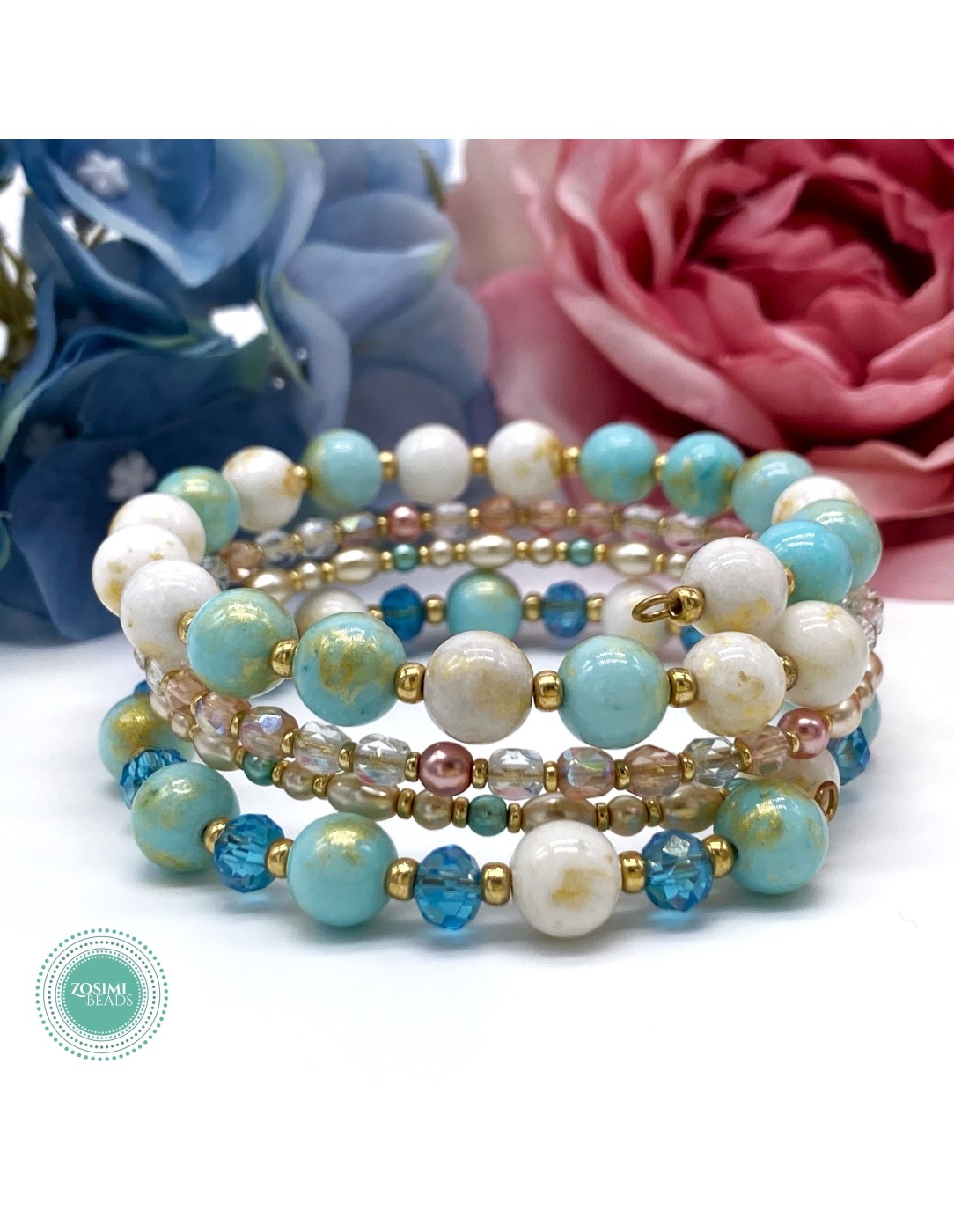 Zosimi Beads - Athena Wrap Βραχιόλι - Ocean...