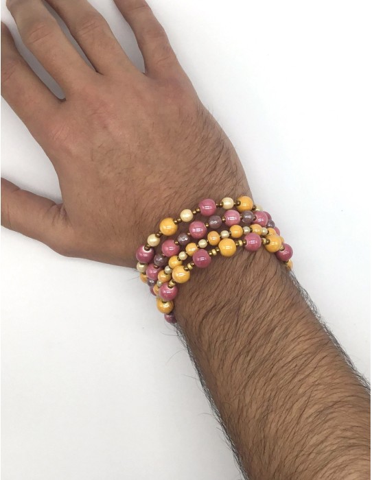 Zosimi Beads - Athena Wrap Bracelet - Autumn Garden 2