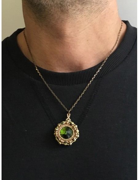 Zosimi Beads - Marian Necklace - Olivine