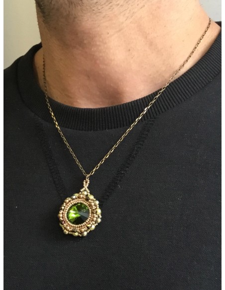 Zosimi Beads - Marian Necklace - Olivine