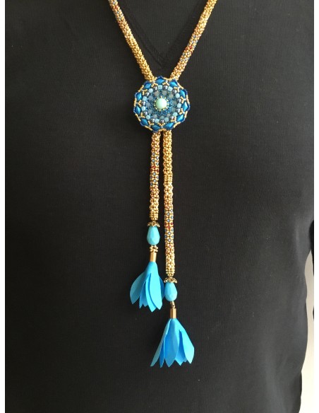 Zosimi Beads - Lakshmi and Chittorgarh - Lariat κρεμαστό