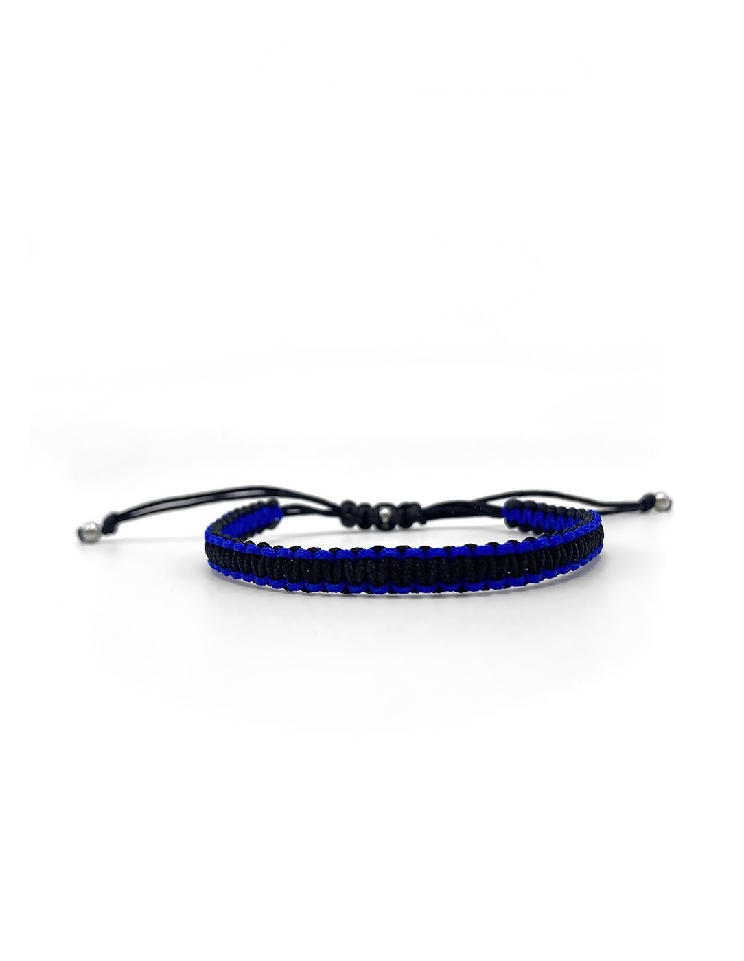 Zosimi Beads - Square Knot Βραχιόλι - Μαύρο και Μπλε