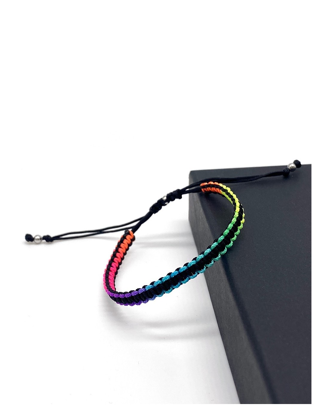 Zosimi Beads - Square Knot Βραχιόλι - Μαύρο και...