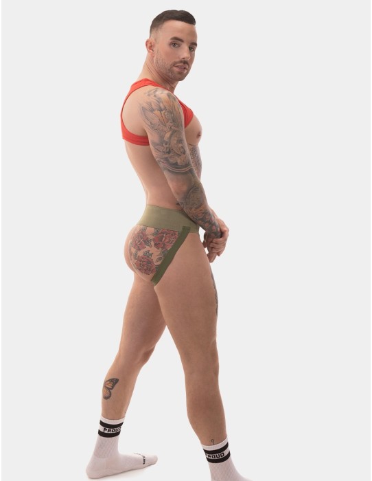 Barcode Berlin - Jockstrap Sergey Pop Χακί Μπεζ 2