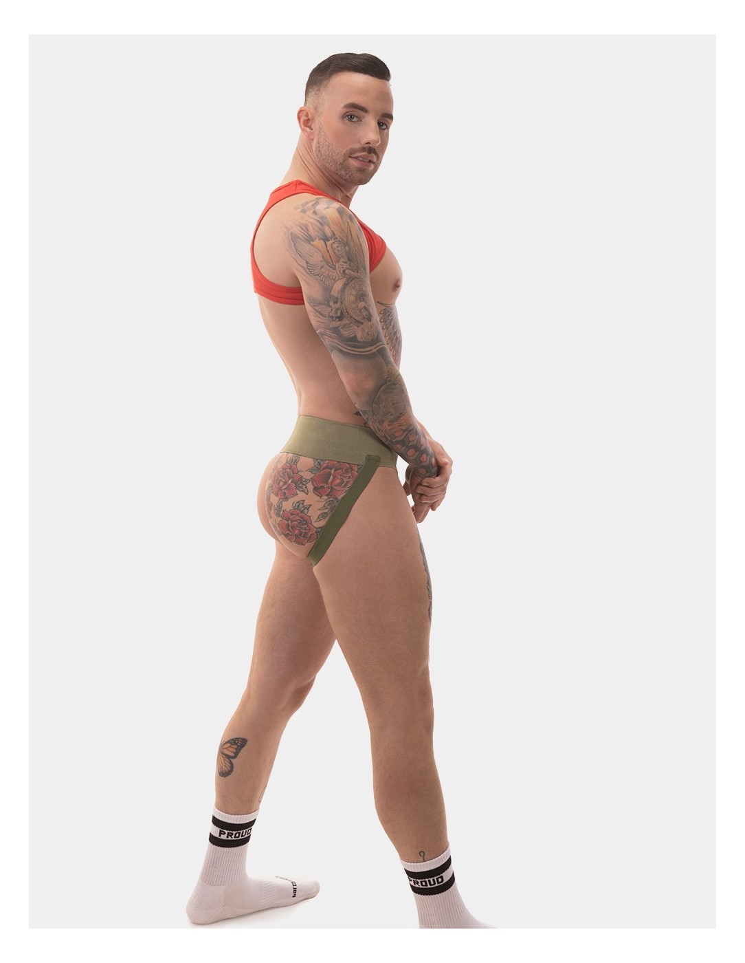 Barcode Berlin - Jockstrap Sergey Pop Χακί Μπεζ