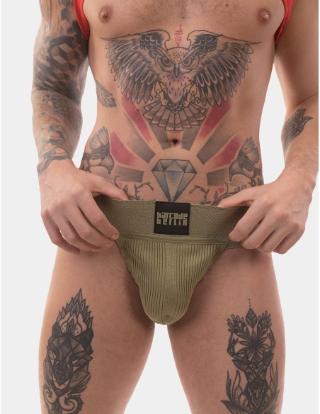 Barcode Berlin - Jockstrap Sergey Pop Χακί Μπεζ