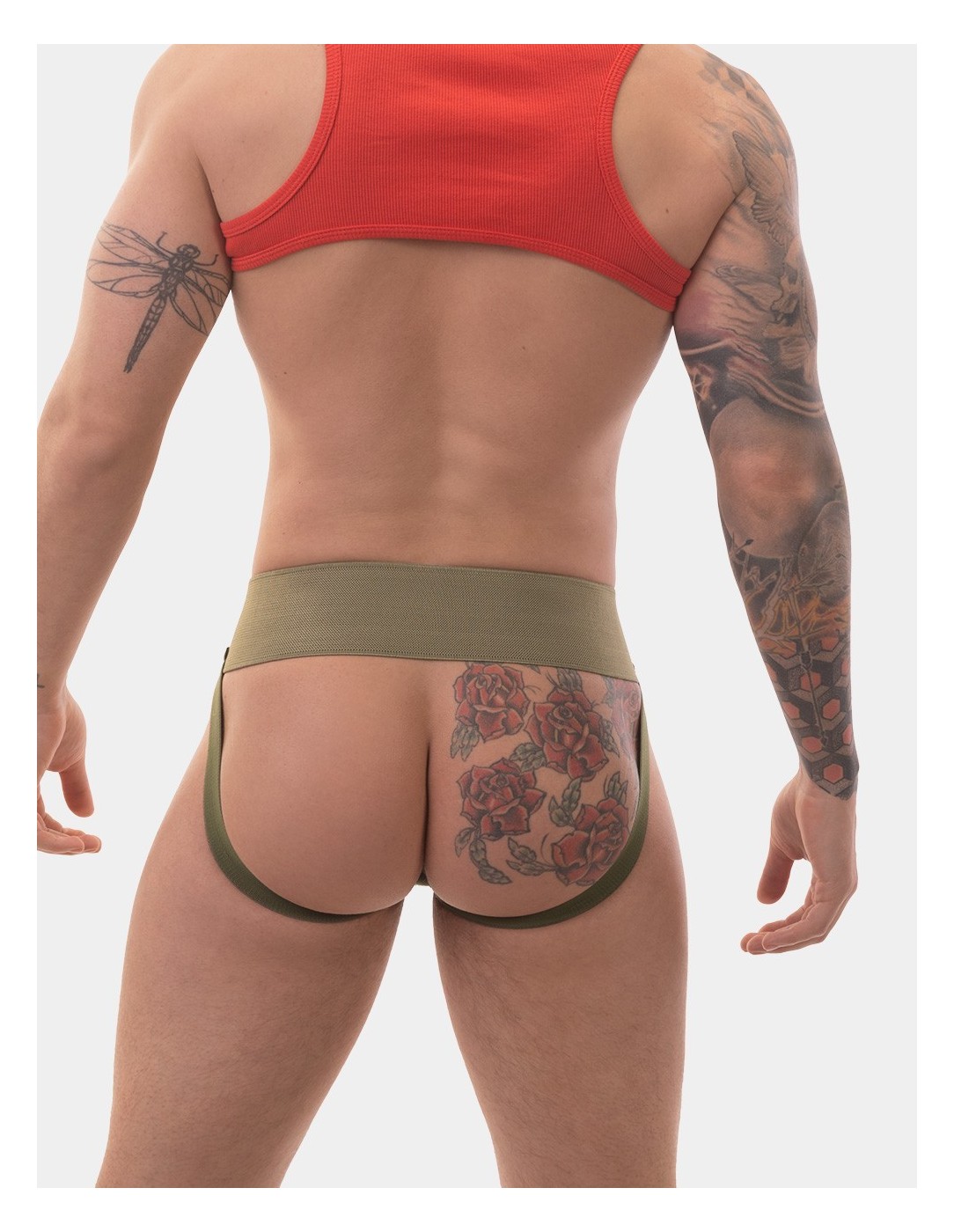 Barcode Berlin - Jockstrap Sergey Pop Χακί Μπεζ