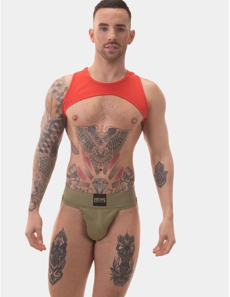 Barcode Berlin - Jockstrap Sergey Pop Χακί Μπεζ