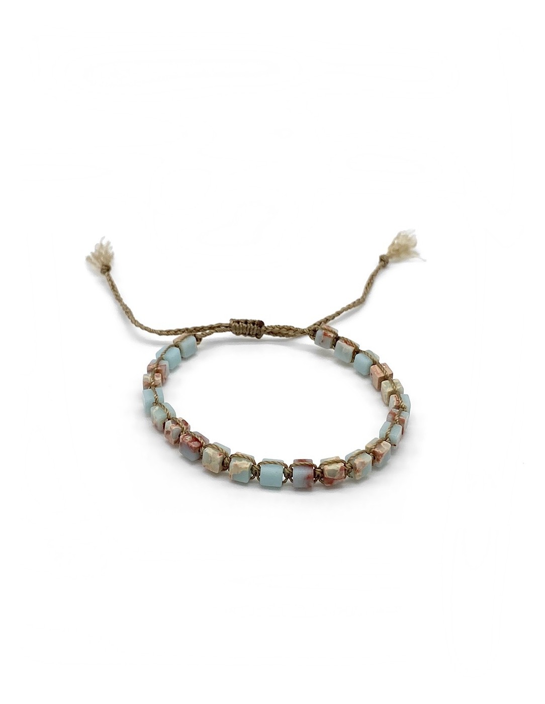 Zosimi Beads - Cubes Gemstone Βραχιόλι -...