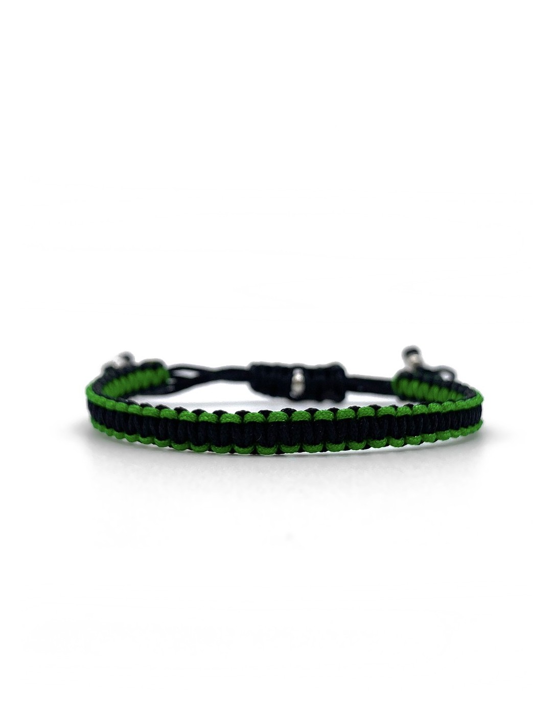 Zosimi Beads - Square Knot Βραχιόλι - Μαύρο και Πράσινο