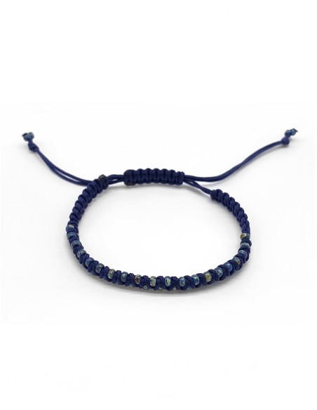 Zosimi Beads - Zig Zag  Βραχιόλι - Σκούρο Μπλε και Montana μπλε Picasso