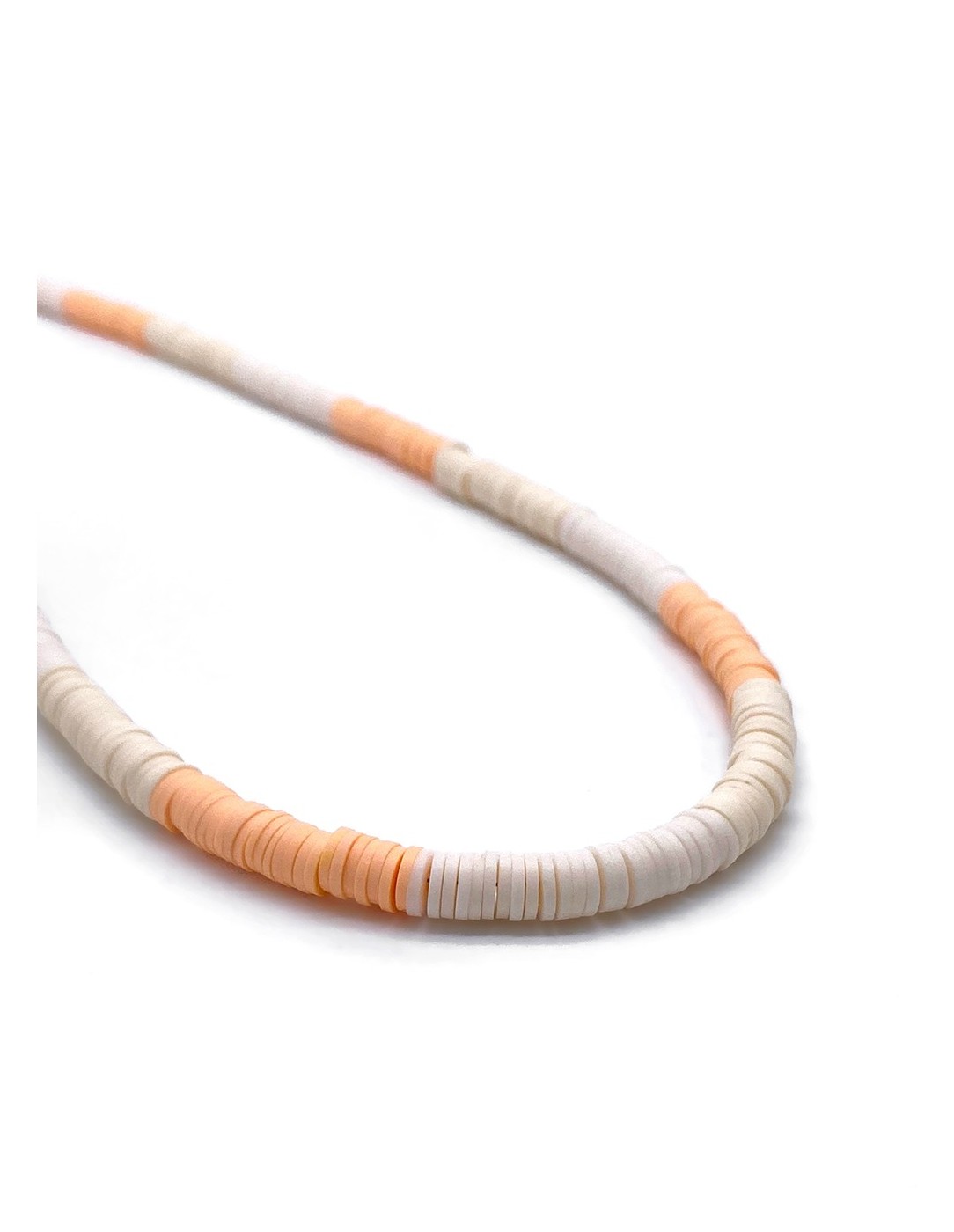 Zosimi Beads - Heishi κολιέ - Πορτοκαλί και Μπεζ