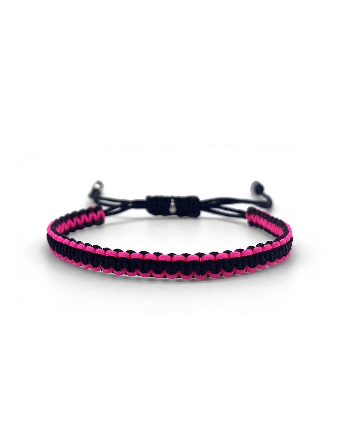 Zosimi Beads - Square Knot Βραχιόλι - Neon Ροζ
