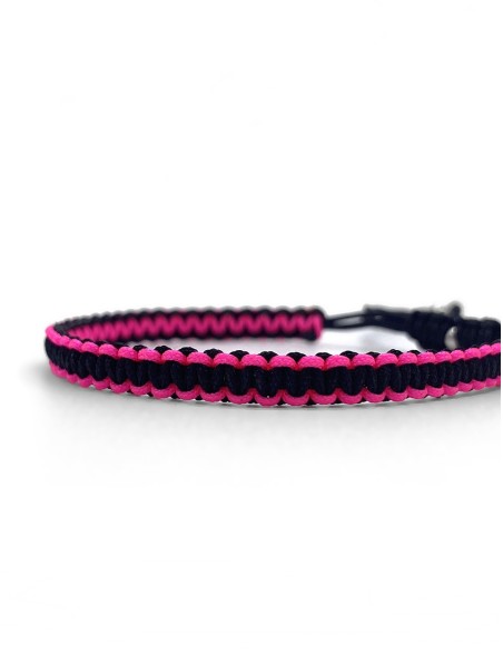 Zosimi Beads - Square Knot Βραχιόλι - Neon Ροζ