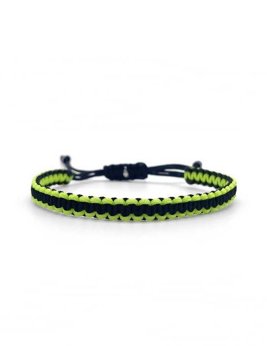 Zosimi Beads - Square Knot Βραχιόλι - Neon Πράσινο