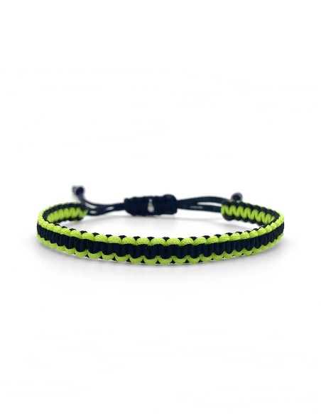 Zosimi Beads - Square Knot Βραχιόλι - Neon Πράσινο