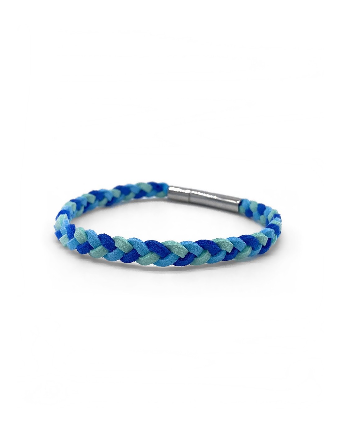 Zosimi Beads - Flat Braided Micro Fiber Suede Βραχιόλι - Ωκεανός