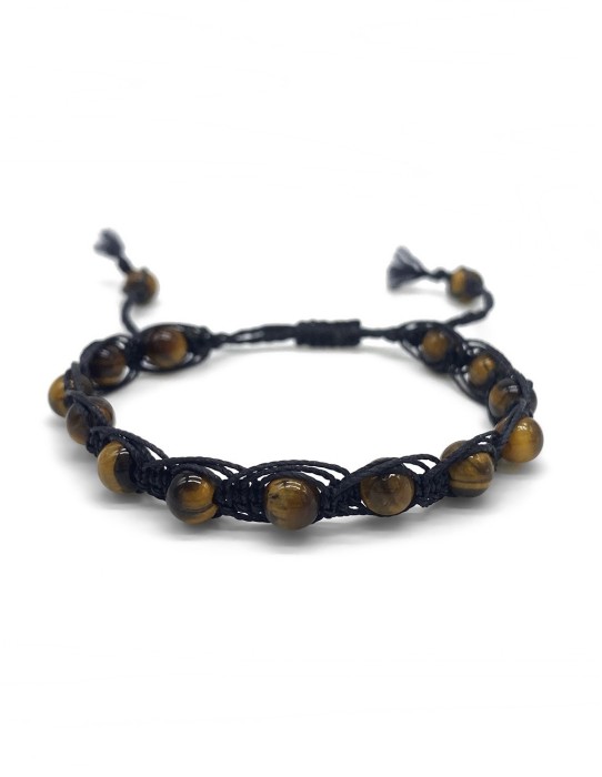 Zosimi Beads - Χρυσό Καστανό Tiger's Eye Herringbone...