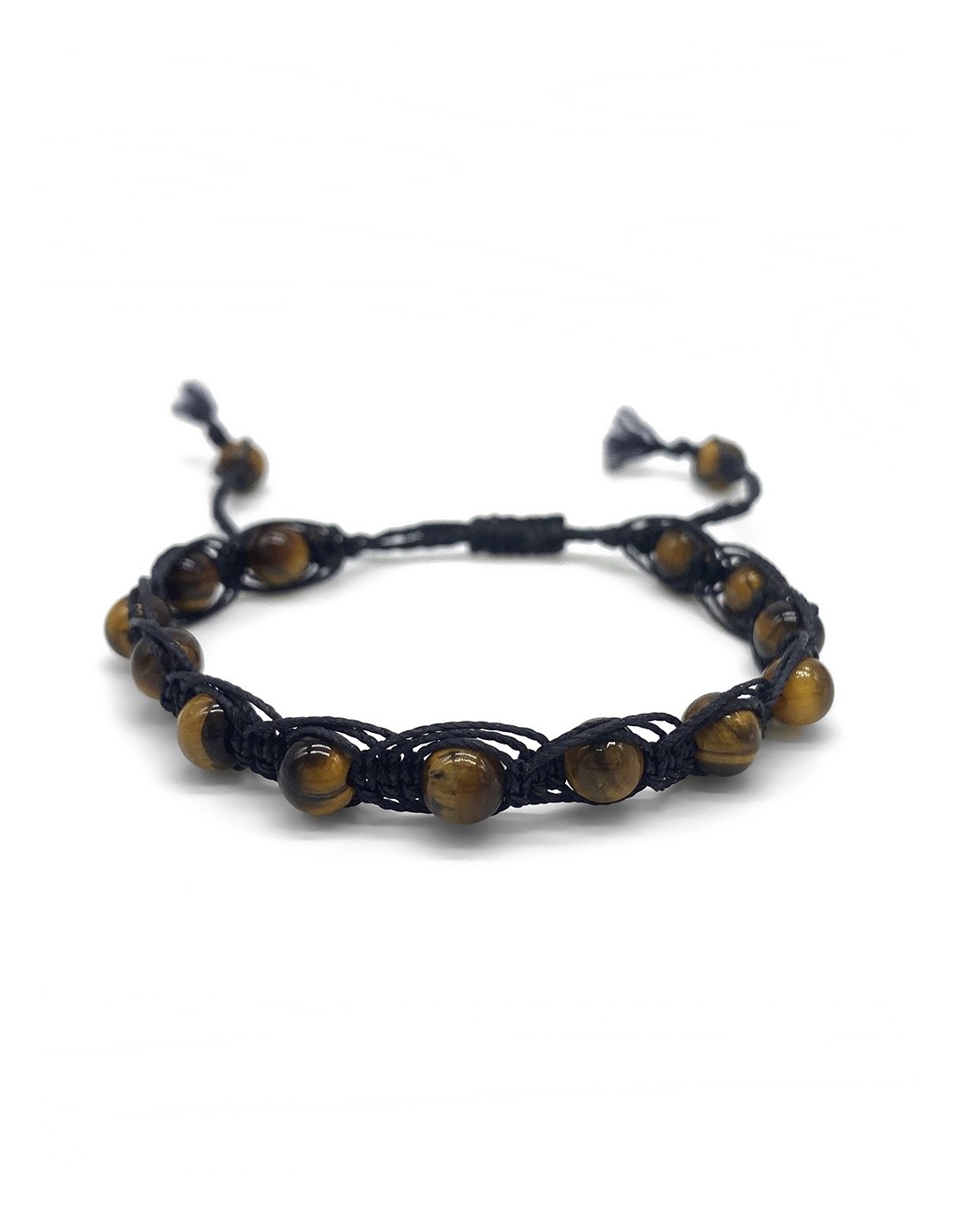 Zosimi Beads - Χρυσό Καστανό Tiger's Eye Herringbone Βραχιόλι