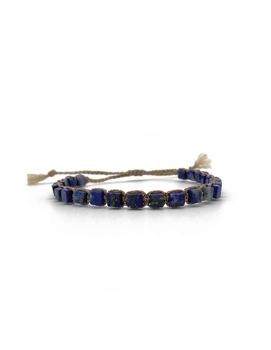 Zosimi Beads - Cubes Gemstone Βραχιόλι - Λάπις Λάζουλι