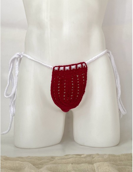 Plexis Wear - Vers String Harness - Κόκκινο με άσπρο