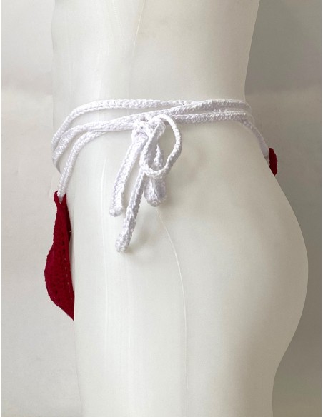 Plexis Wear - Vers String Harness - Κόκκινο με άσπρο