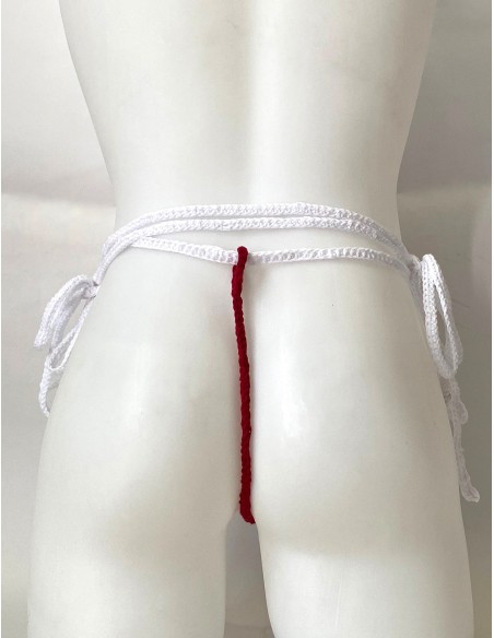 Plexis Wear - Vers String Harness - Κόκκινο με άσπρο