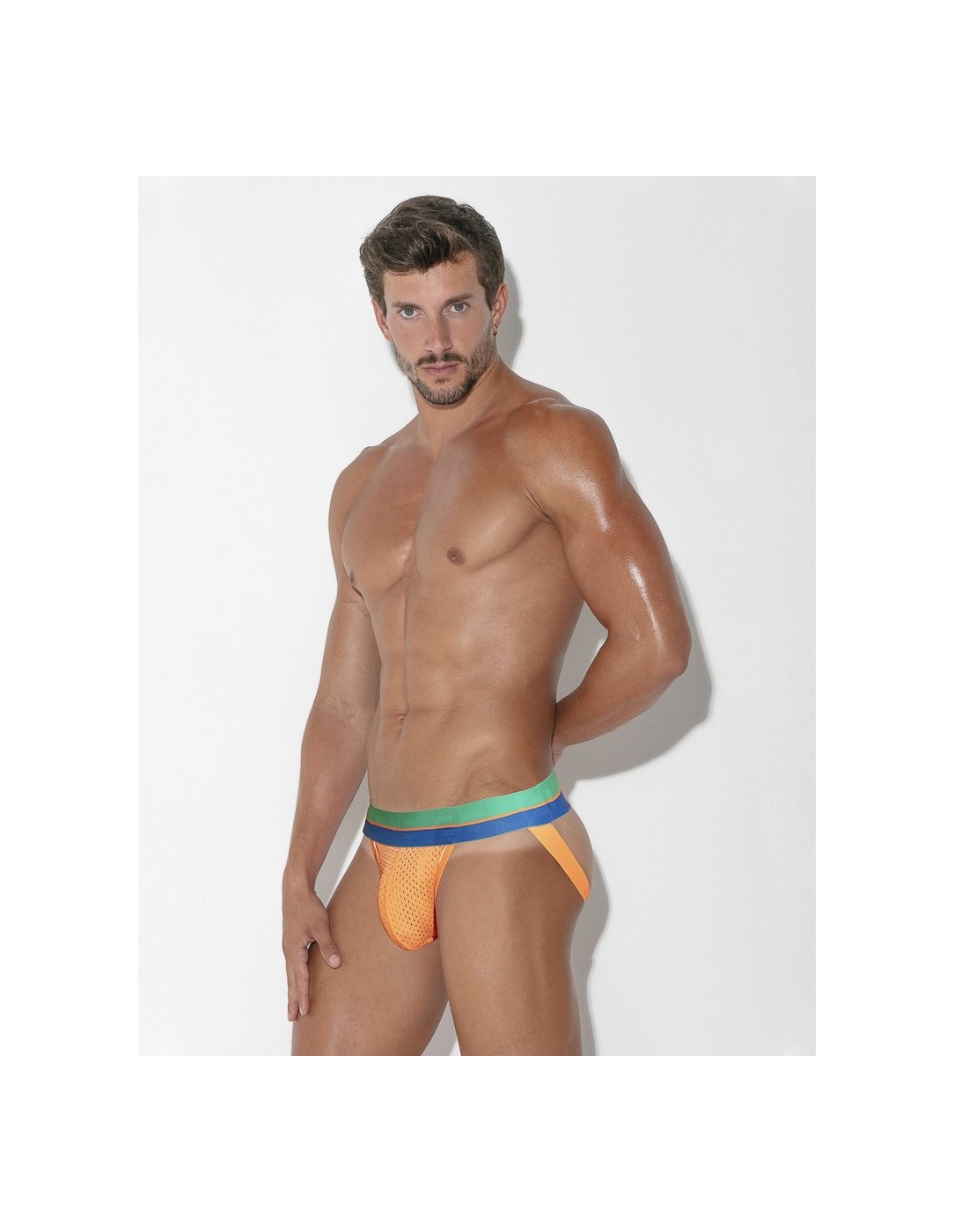 CODE 22 - Bright Mesh Jockstrap - Πορτοκαλί