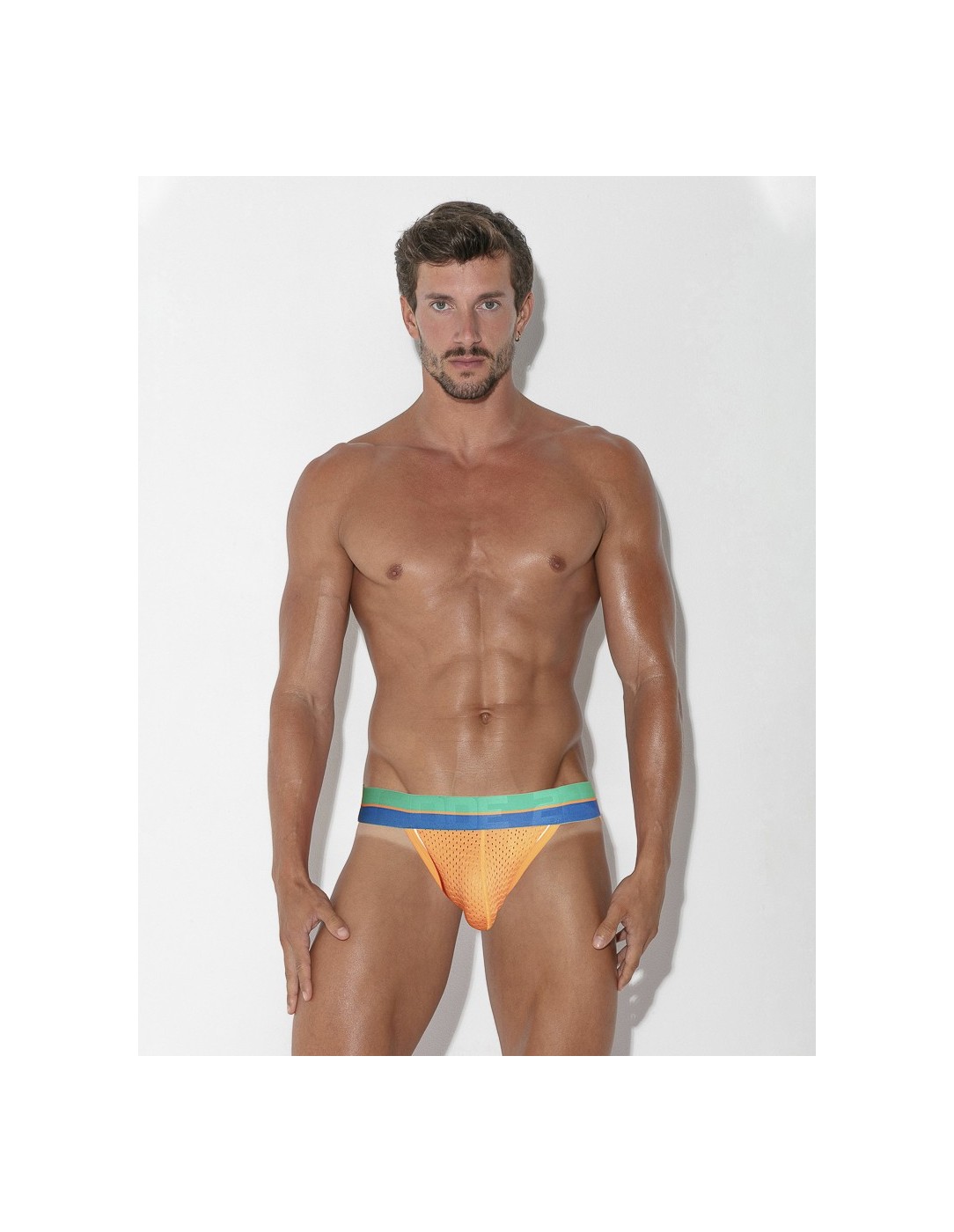 CODE 22 - Bright Mesh Jockstrap - Πορτοκαλί